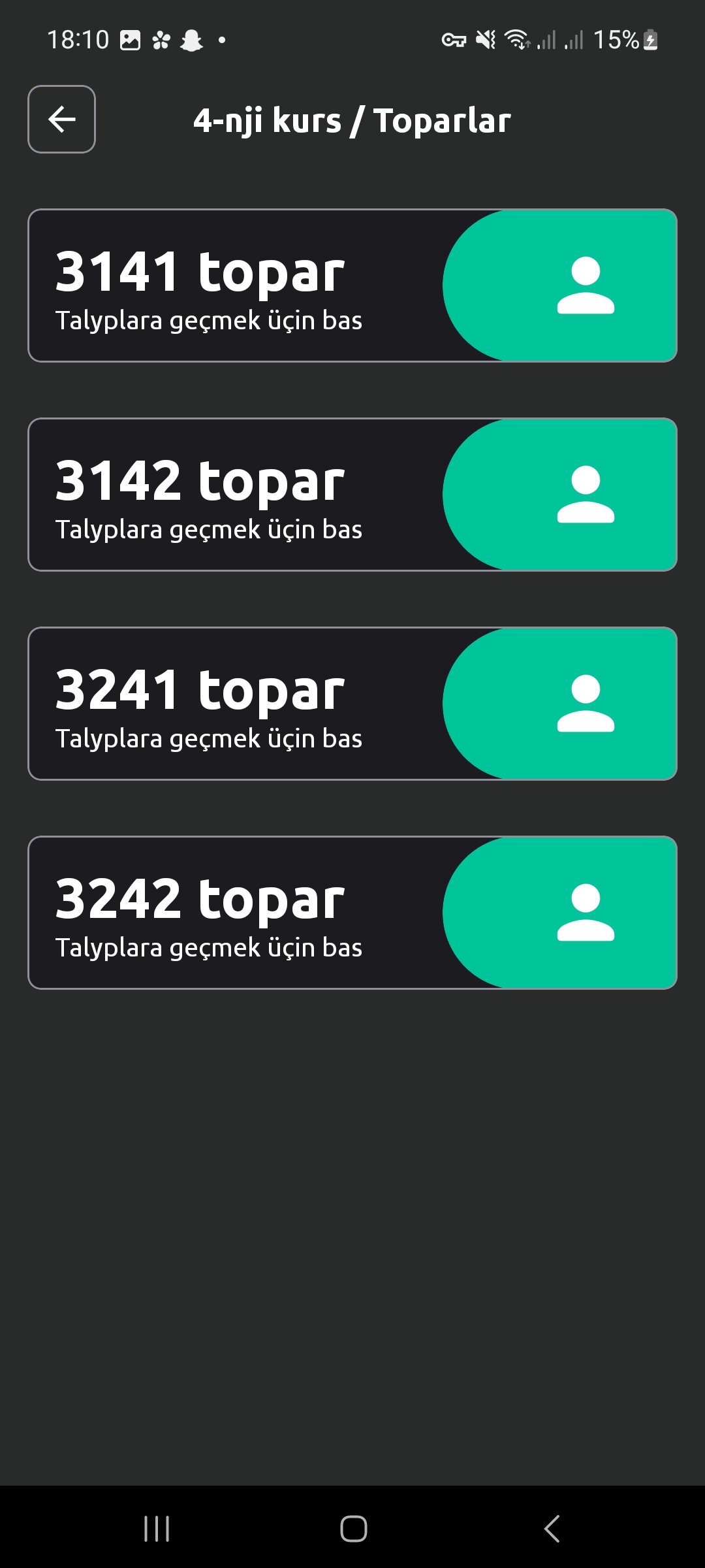 Sanly Gatnaşyk — Attendance